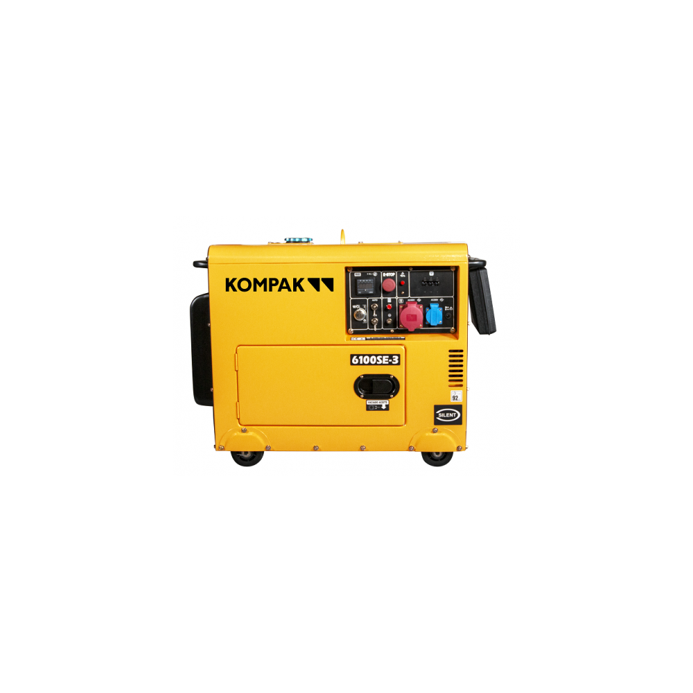 Kompak 5500W Diesel Generator 230V/400V Soundproof NT-6100SE-3